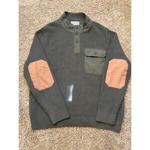 Duluth Trading Co Military Commando Sweater Preppy Wool Surplus Mens Size XXL